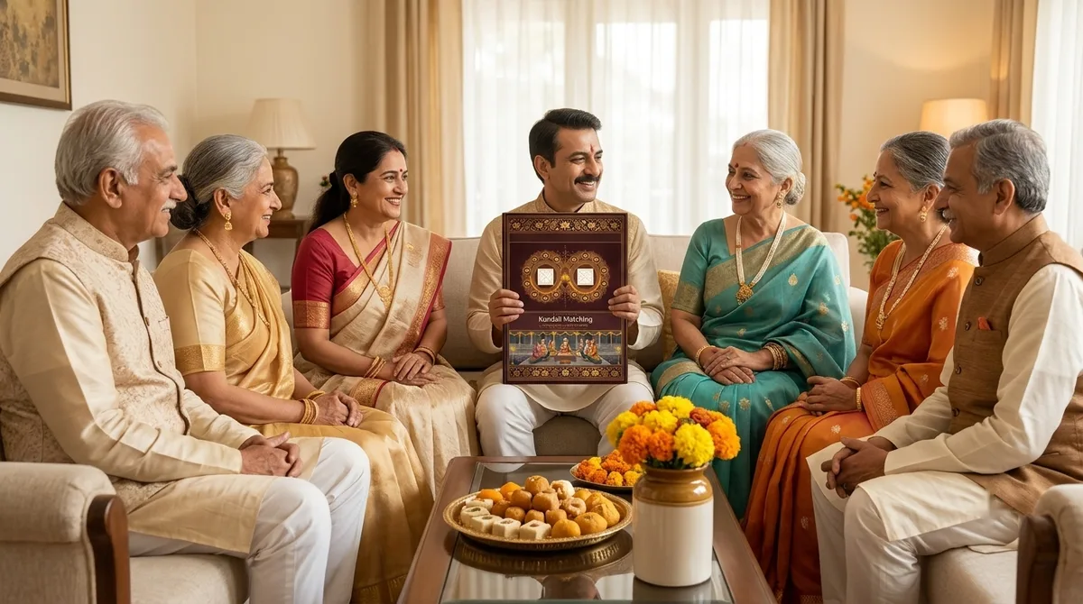 Two families meeting to discuss a match