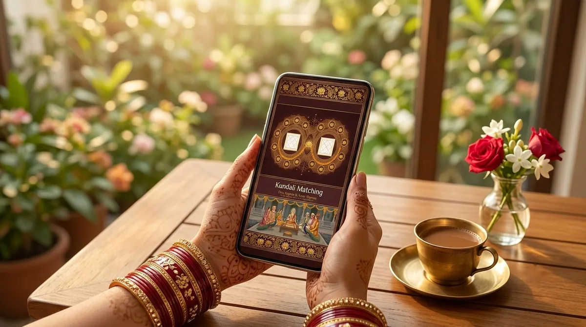 The report on a phone in a bride's hands